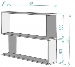 Полка S32 (Белый) в Ревде - revda.mebel-e96.ru