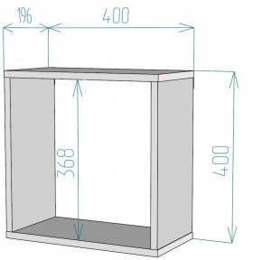 Полка S43 (Белый) в Ревде - revda.mebel-e96.ru