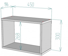 Полка S46 (Белый) в Ревде - revda.mebel-e96.ru