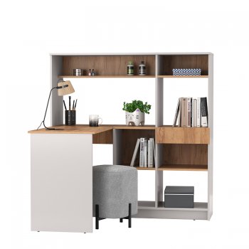 Стол письменный 89.11 Прайм угловой левый (Олмеко) в Ревде - revda.mebel-e96.ru