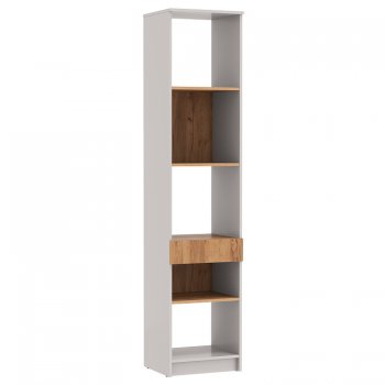 Стеллаж 89.21 Прайм (высокий с ящиком) (Олмеко) в Ревде - revda.mebel-e96.ru