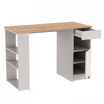 Стол письменный 89.10 Прайм (с тумбой и полками) (Олмеко) в Ревде - revda.mebel-e96.ru