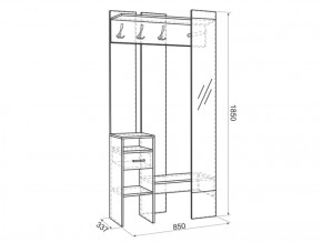 Прихожая Агата (Мебельсон) в Ревде - revda.mebel-e96.ru