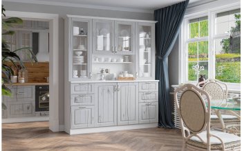 Буфет Прованс-016 (Текс) в Ревде - revda.mebel-e96.ru
