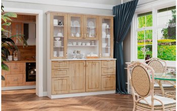 Буфет Прованс-016 (Текс) в Ревде - revda.mebel-e96.ru