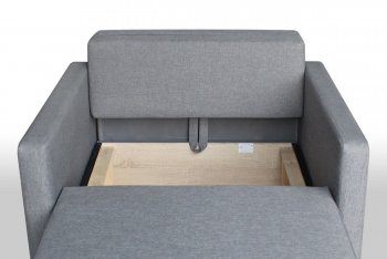 Кресло-кровать Реал 80 с подлокотниками (Графит) в Ревде - revda.mebel-e96.ru