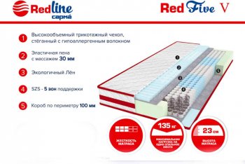 Матрас Red 5 h23 в Ревде - revda.mebel-e96.ru