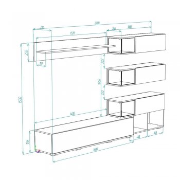 Стенка Рига (БТС) в Ревде - revda.mebel-e96.ru