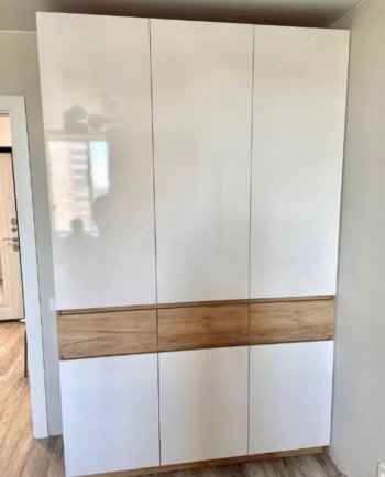 Спальный гарнитур Роджина крафт/белый, модульный (Миф) в Ревде - revda.mebel-e96.ru