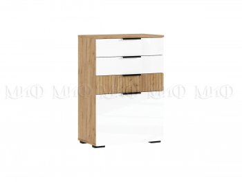Спальный гарнитур Роджина крафт/белый, модульный (Миф) в Ревде - revda.mebel-e96.ru