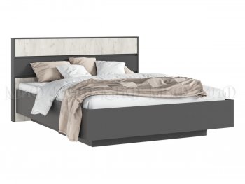 Кровать парящая Роджина графит/крафт белый (Миф) в Ревде - revda.mebel-e96.ru