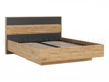 Кровать парящая Роджина с подсветкой, крафт/графит (Миф) в Ревде - revda.mebel-e96.ru