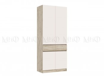 Шкаф 1000 мм Роджина крафт серый/кашемир (Миф) в Ревде - revda.mebel-e96.ru | фото