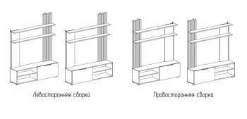 Стенка Роджина крафт/белый гл. (Миф) в Ревде - revda.mebel-e96.ru