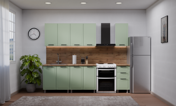 Кухонный гарнитур Ромашка 1600 мм Фисташка (Аленка) в Ревде - revda.mebel-e96.ru