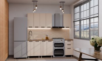 Кухонный гарнитур Ромашка 1600 мм Кашемир (Аленка) в Ревде - revda.mebel-e96.ru