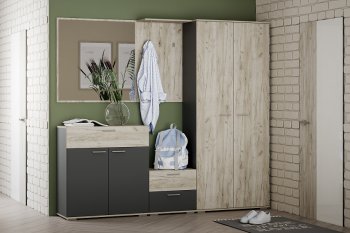 Прихожая Санти Комплектация 1 (Silva) в Ревде - revda.mebel-e96.ru