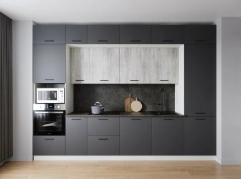 Кухонный гарнитур Санторини 3400 мм МДФ (Санвут) в Ревде - revda.mebel-e96.ru