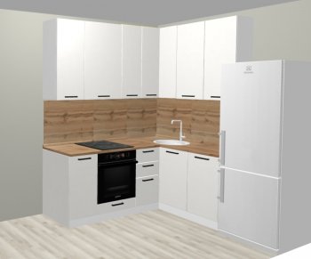 Кухонный гарнитур угловой 2000*1400 мм (Санвут) в Ревде - revda.mebel-e96.ru