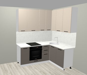 Кухонный гарнитур угловой 2000*1400 мм (Санвут) в Ревде - revda.mebel-e96.ru