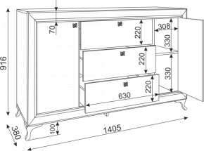 Комод с ящиками Саванна М02 (Риннер) в Ревде - revda.mebel-e96.ru