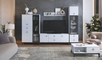 Комод с 2 стеклянными дверями Шарлиз (Можга) в Ревде - revda.mebel-e96.ru