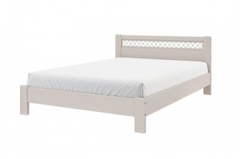 Кровать из массива Шейла льняной (БМ) в Ревде - revda.mebel-e96.ru