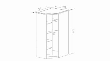 Шкаф угловой ШиК-3 (Уголок Школьника 2) в Ревде - revda.mebel-e96.ru