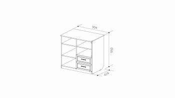 Шкаф комбинированный В-3 ШиК-7 (Уголок Школьника 2) в Ревде - revda.mebel-e96.ru