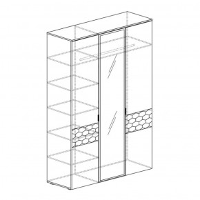 Шкаф 3-дверный Дели 71 (Яна) в Ревде - revda.mebel-e96.ru