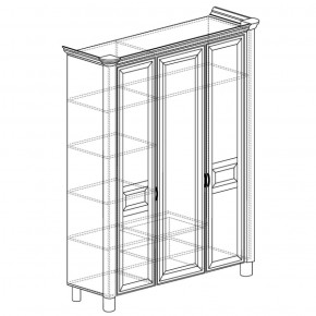 Шкаф 3-дверный Элли 570 (Яна) в Ревде - revda.mebel-e96.ru