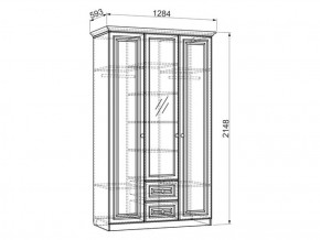 Шкаф 1300 мм 3-х створчатый Белла (Мебельсон) в Ревде - revda.mebel-e96.ru