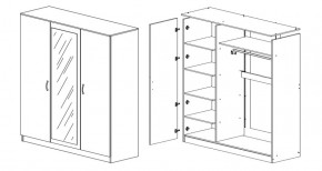 Шкаф 3-х створчатый Лео-Люкс с фотопечатью в Ревде - revda.mebel-e96.ru