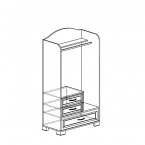 Шкаф для одежды открытый Флора 905 (Яна) в Ревде - revda.mebel-e96.ru