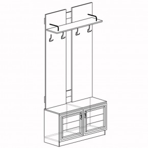 Шкаф для одежды открытый Лира 58 (Яна) в Ревде - revda.mebel-e96.ru