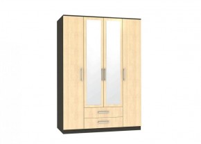 Шкаф Квадро-1 4-х дверный с ящиками и 2-мя зеркалами в Ревде - revda.mebel-e96.ru