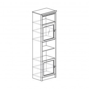 Шкаф многоцелевой Лючия 186 дуб оксфорд серый (Яна) в Ревде - revda.mebel-e96.ru