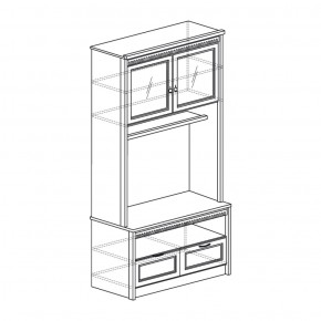 Шкаф многоцелевой Лючия 187 дуб оксфорд (Яна) в Ревде - revda.mebel-e96.ru