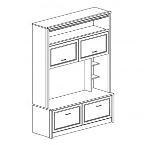 Шкаф многоцелевой Лючия 188 дуб оксфорд серый (Яна) в Ревде - revda.mebel-e96.ru