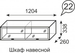 Шкаф навесной Венеция 22 бодега в Ревде - revda.mebel-e96.ru