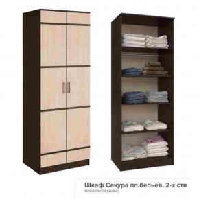 Шкаф пл.бельев.2-х ств.Сакура 800 мм (БТС) в Ревде - revda.mebel-e96.ru