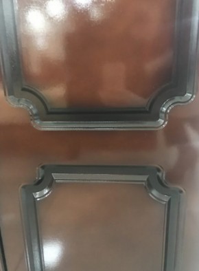 Шкаф 1600 мм ШК-4 с 2 зерк. ЛАК Орех Тёмный (БМ) в Ревде - revda.mebel-e96.ru