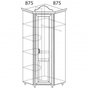 Шкаф угловой Алиса 562 (Яна) в Ревде - revda.mebel-e96.ru