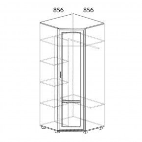 Шкаф угловой Белла 243 (Яна) в Ревде - revda.mebel-e96.ru