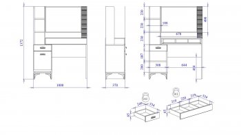 Столик туалетный Сиде (СБК) в Ревде - revda.mebel-e96.ru