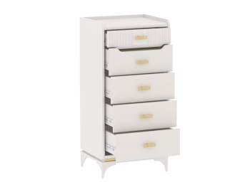 Комод высокий Сиде Белый (СБК) в Ревде - revda.mebel-e96.ru