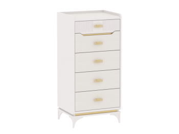 Комод высокий Сиде Белый (СБК) в Ревде - revda.mebel-e96.ru
