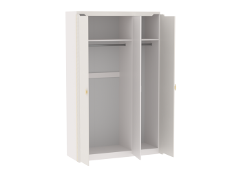 Шкаф 1400 мм 3-дверный Сиде Белый (СБК) в Ревде - revda.mebel-e96.ru