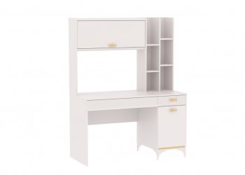 Стол письменный с надстройкой Сиде Белый (СБК) в Ревде - revda.mebel-e96.ru
