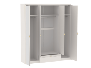 Шкаф 1960 мм 4-дверный NEW Сиде Белый (СБК) в Ревде - revda.mebel-e96.ru